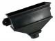 112mm Half Round Gutter Hopper (Black)