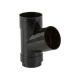 68mm Round Downpipe 112.5 Branch (Black)